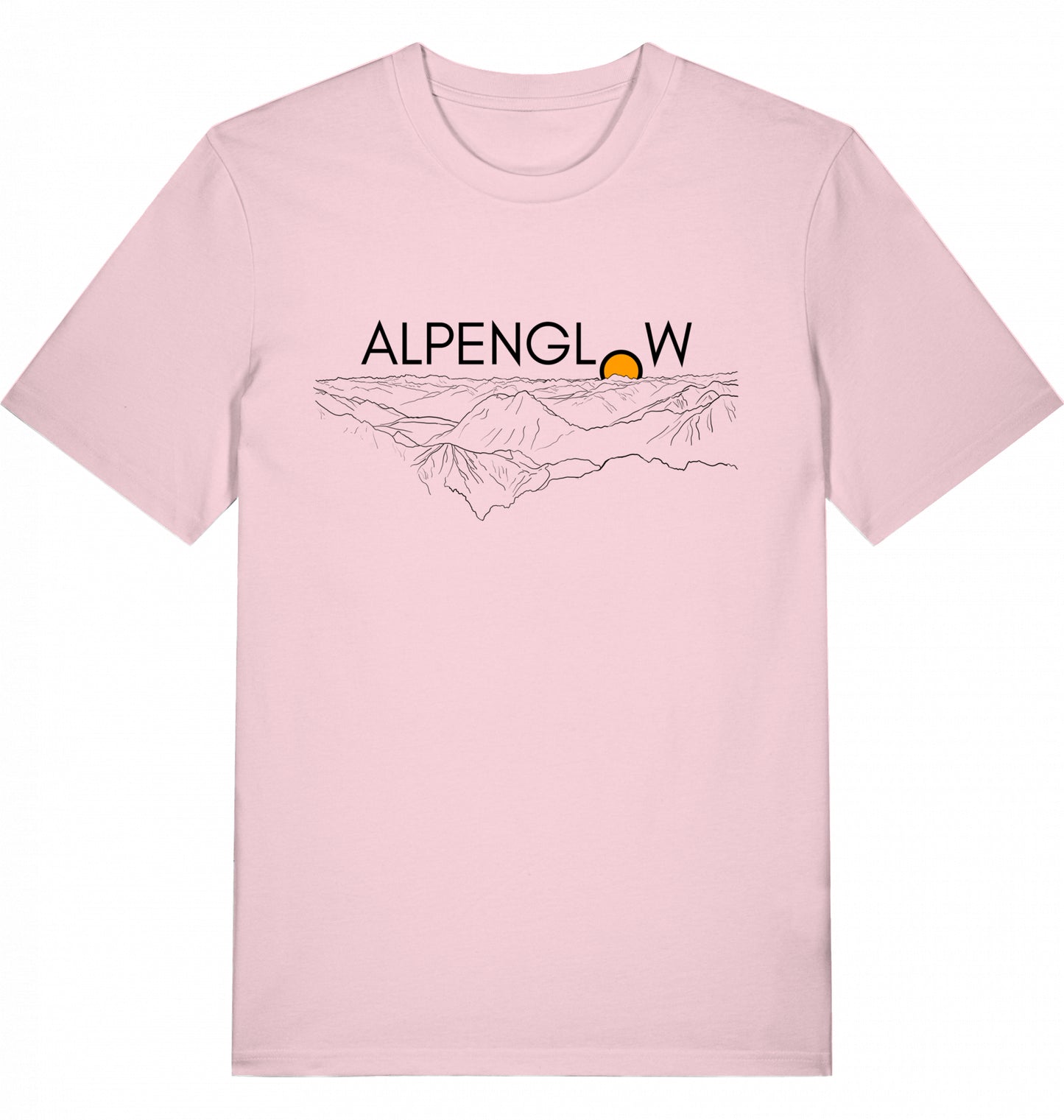 "Sonnenuntergang" - Alpenglow T-Shirt mit Visual Print