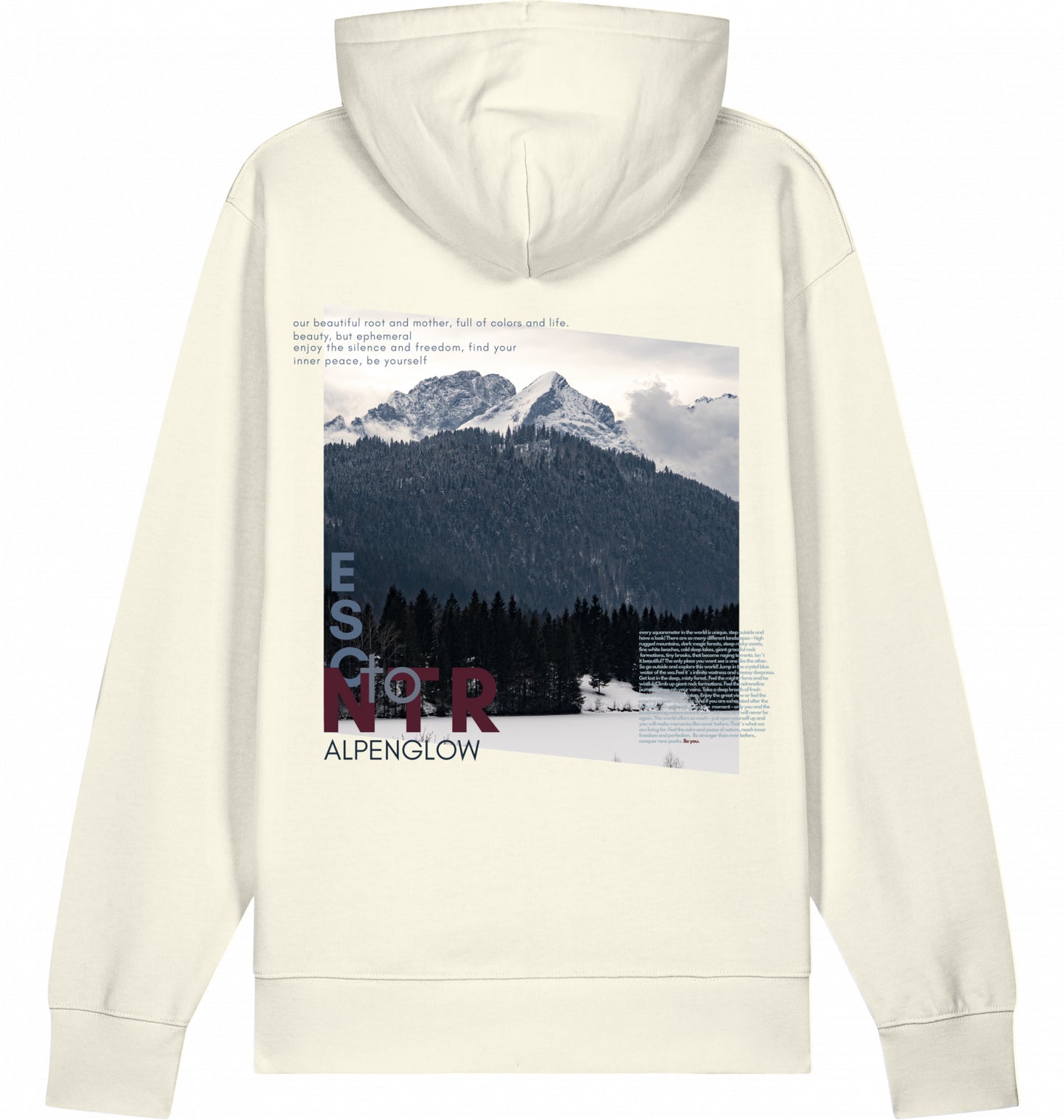 "Karwendel" - Alpenglow Hoodie mit Visual Print