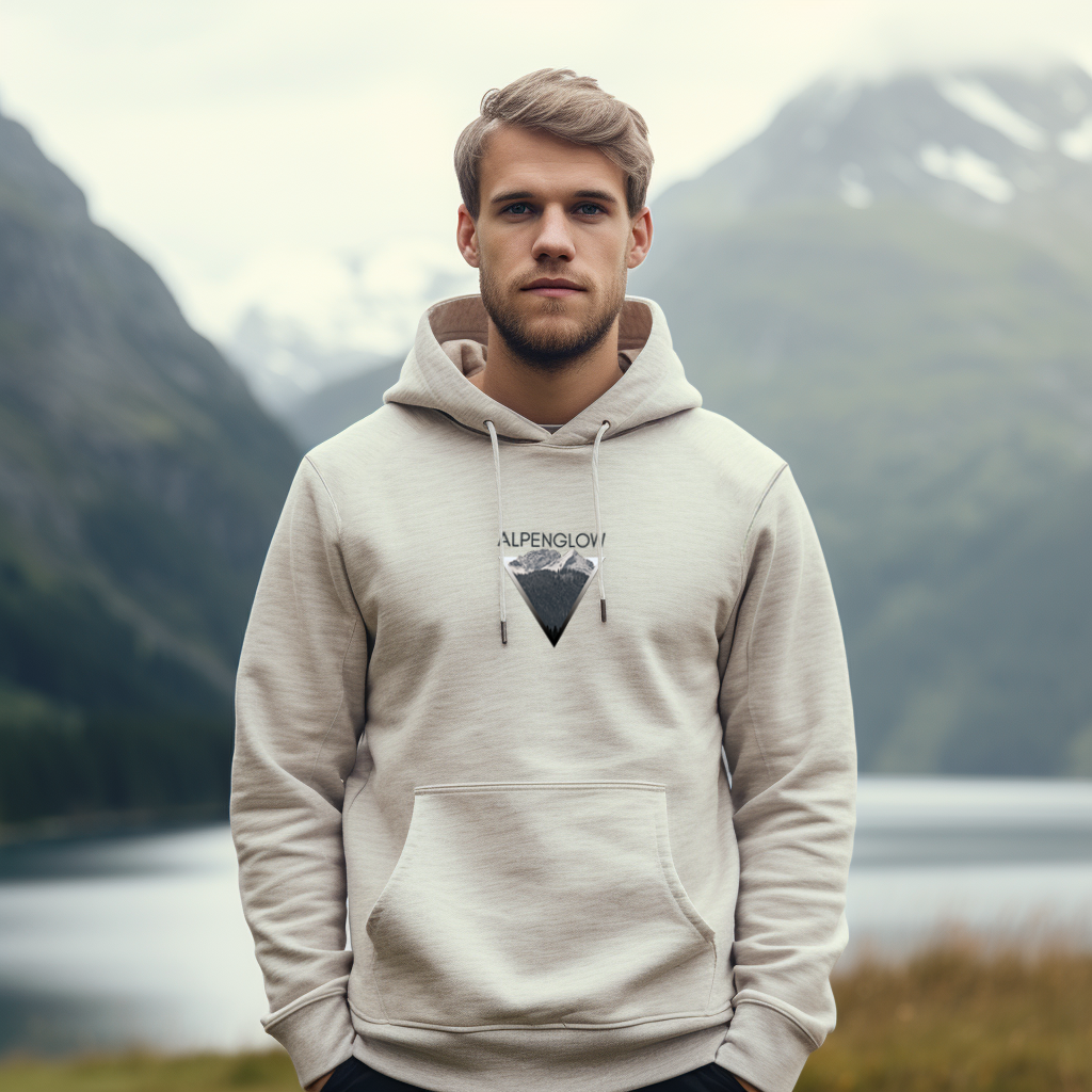 "Karwendel" - Alpenglow Hoodie mit Visual Print